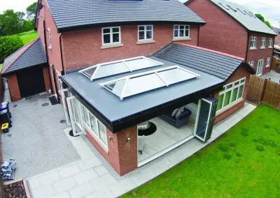 Conservatory with skylights